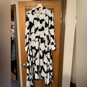 Zara abstract print dress size small